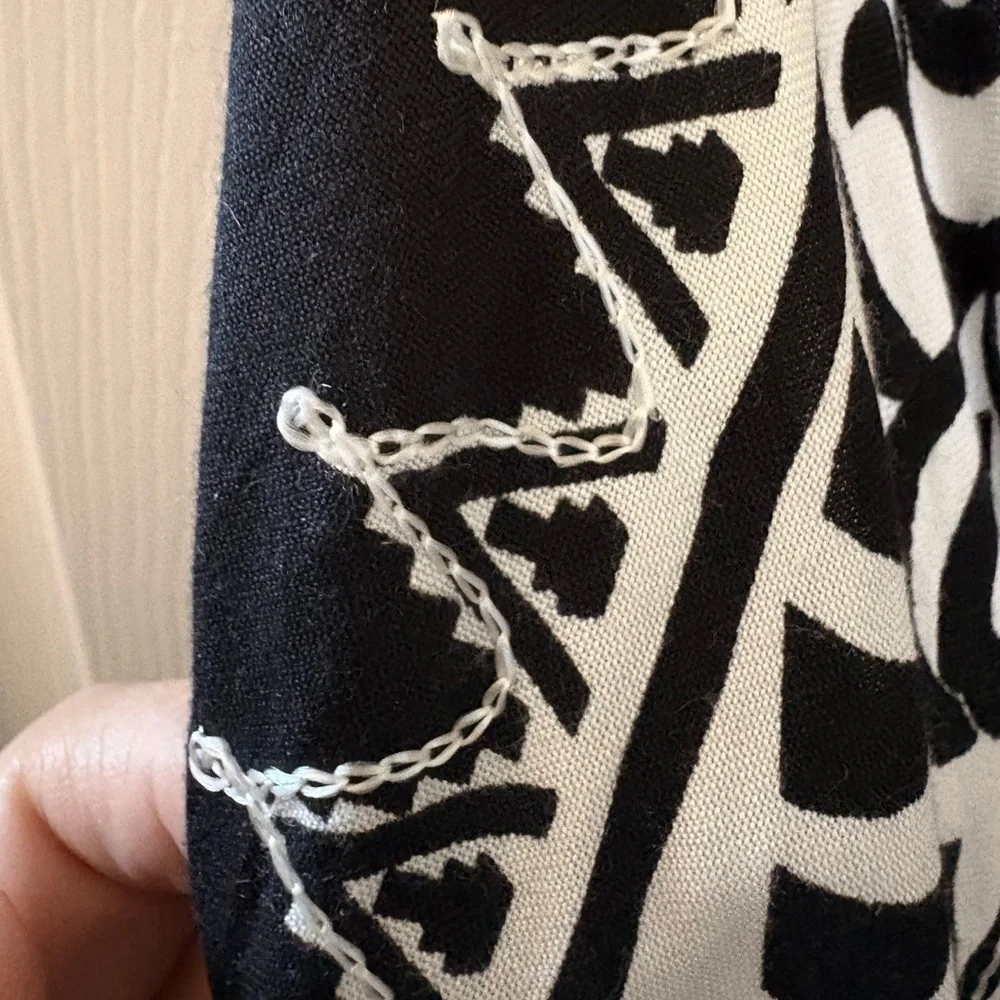 Advance Apparels Black and White Paisley Halter Dress - Picture 5 of 14